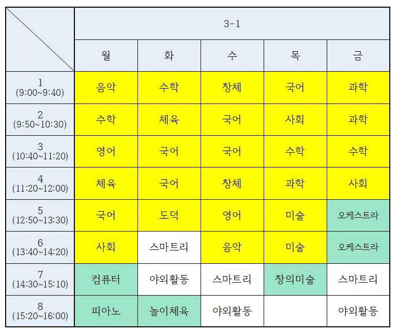 시간표